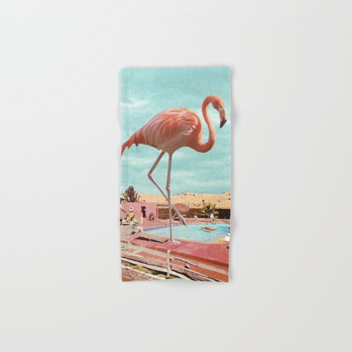 Flamingo on Holiday Hand & Bath Towel