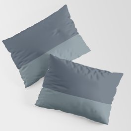 Minimalist Solid Color Block in Neutral Blue-Gray Pillow Sham