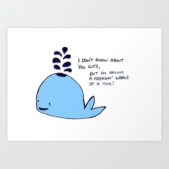 Whale Art Print