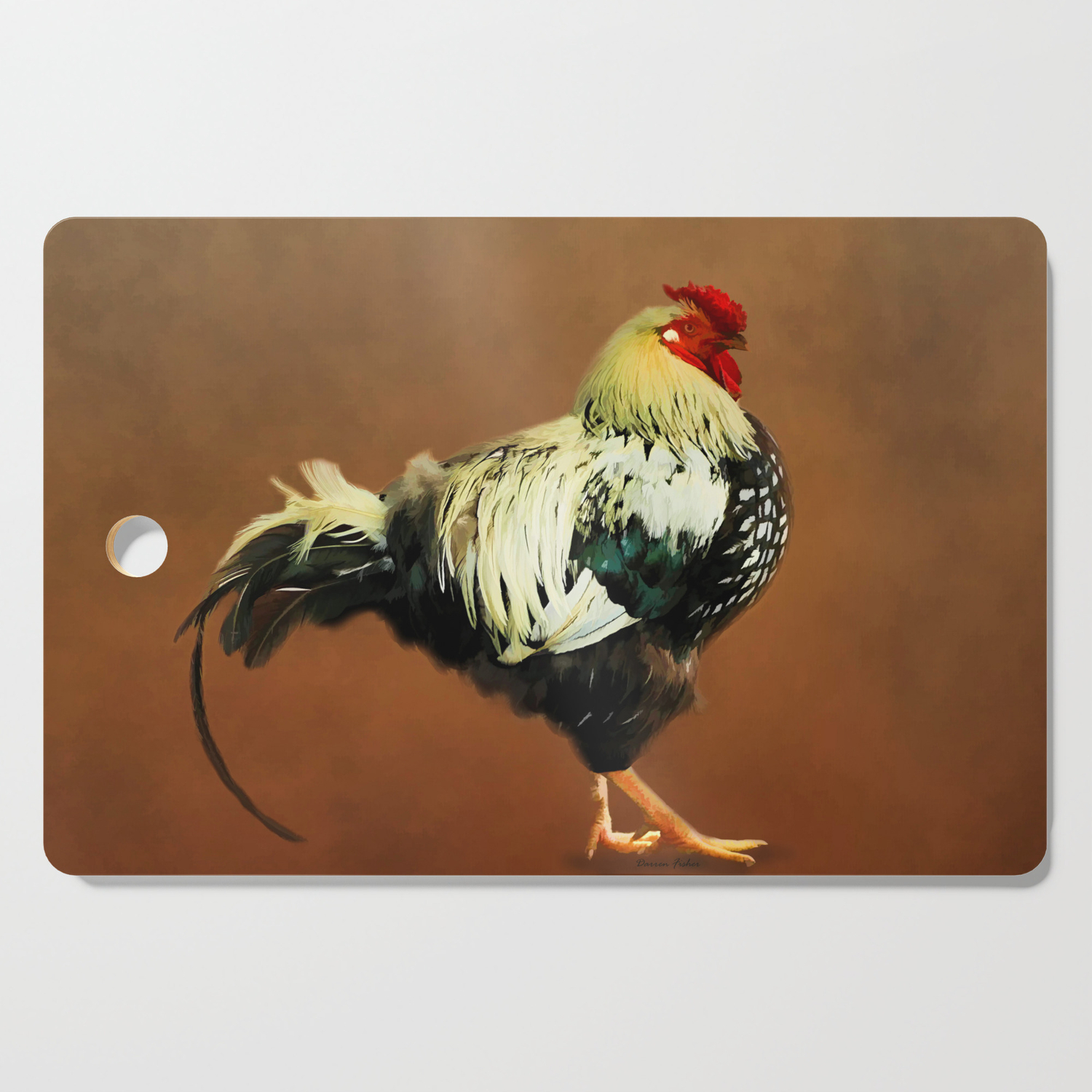 rooster cutting board