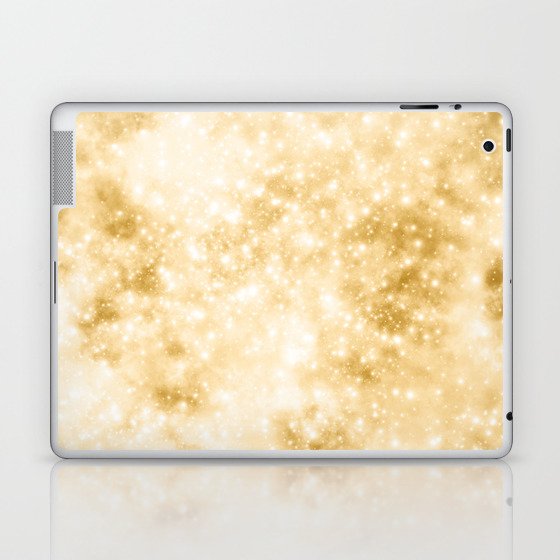 gold stary pattern / gold pattern / stars pattern / galaxy pattern Laptop & iPad Skin