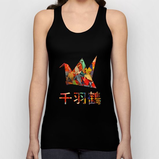Senbazuru rainbow Unisex Tank Top
