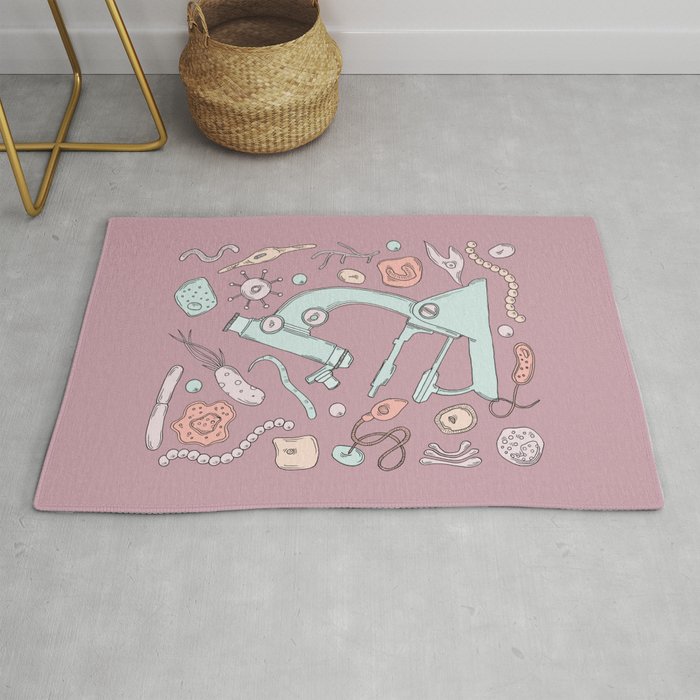 Under The Microscope Rug By Rachelblairink Society6