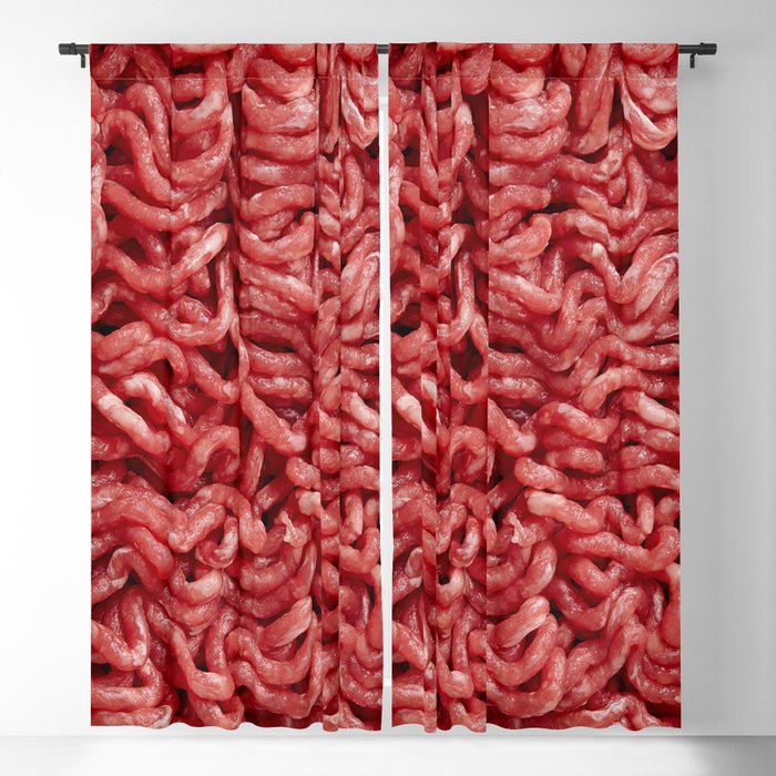 Sheer Window Curtain Meat cuts seamless pattern for butcher shop design 