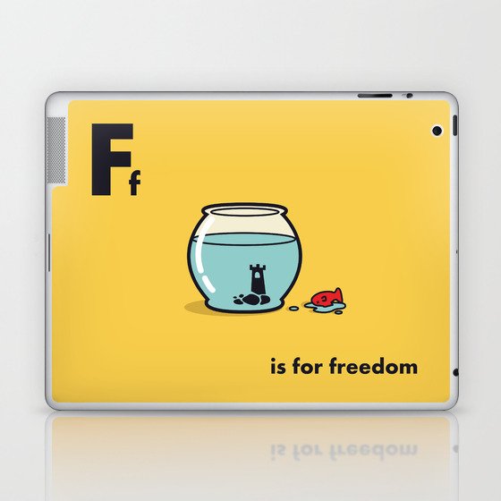 F is for freedom - the irony Laptop & iPad Skin