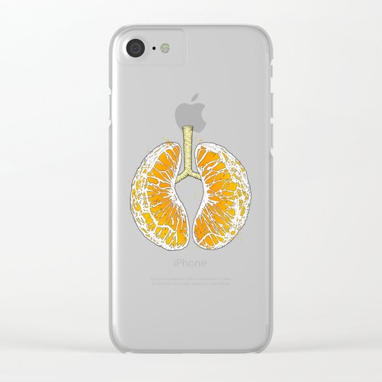 citrus lungs Clear iPhone Case