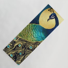 Golden Peacock Yoga Mat