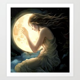Moon Love Art Print