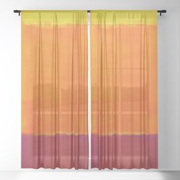 Mark Rothko - Untitled No 73 - 1952 Artwork Sheer Curtain