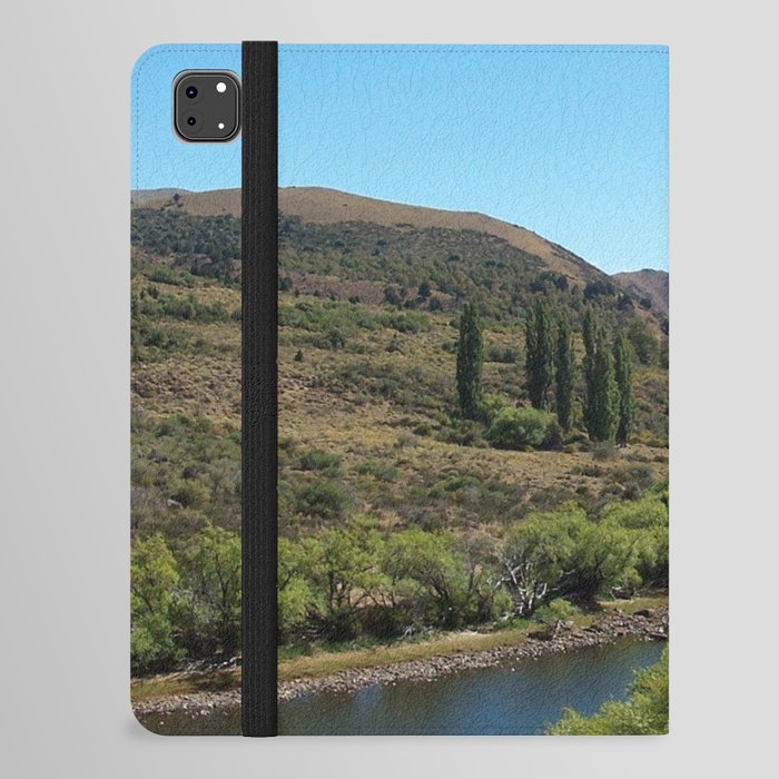 Argentina Photography - Blue River Going Through The Dry Savannah iPad Folio Case