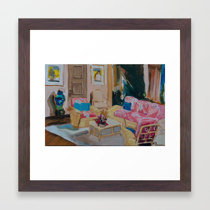 Golden Girls Living Room Framed Art Print By Lizfrankland Society6
