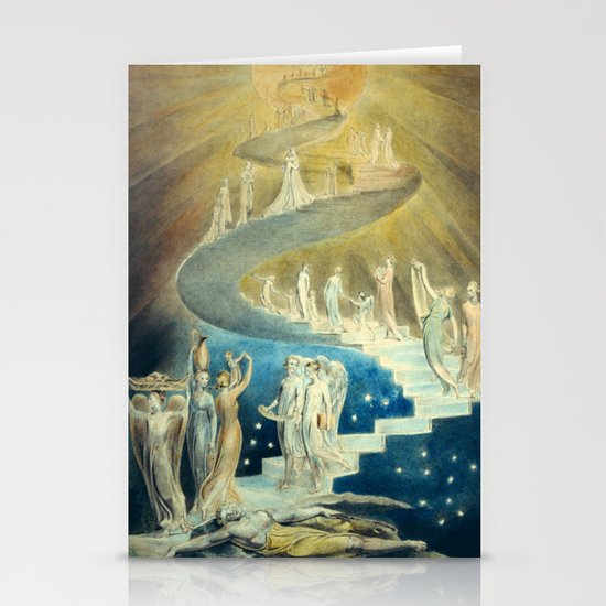 William Blake Jacob S Ladder Stationery Cards By Pdpress Society6