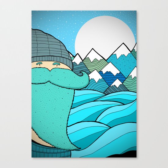 Blue Beard Canvas Print