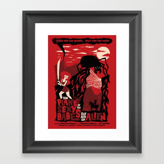 B-Movie Framed Art Print