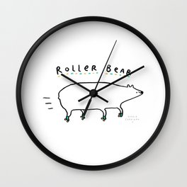 Roller Bear Wall Clock