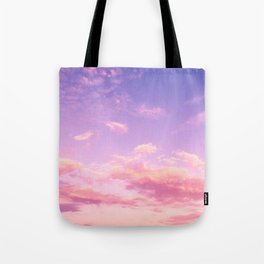 Cranberry Sky Pink Sunrise Print Tote Bag
