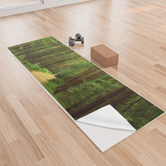 Forest path Yoga Towel
