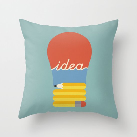 I've Got An Idea Throw Pillow