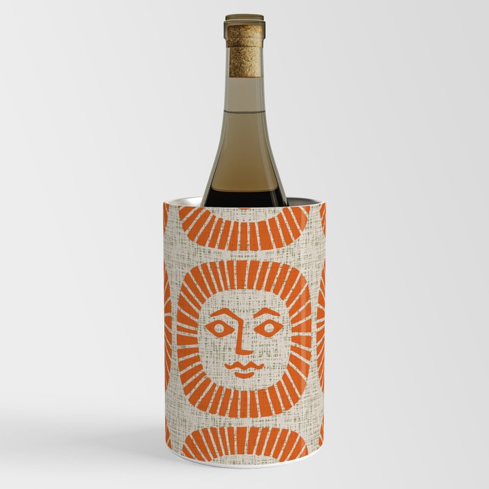 Retro Mid Century Modern Sunburst Pattern 537 Wine Chiller