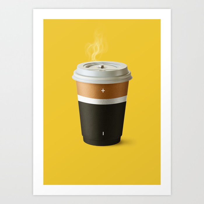 Coffee battery Art Print