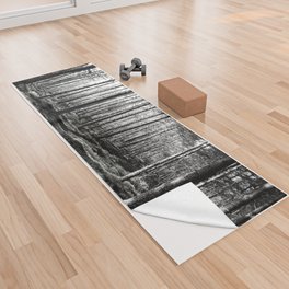 Forest in Black and White  Yoga Towel