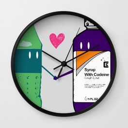 Lean in Love Wall Clock