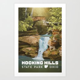 Hocking Hills State Park Art Print