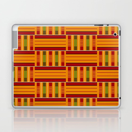 Kente Cloth Pattern African Ghana Design Laptop & iPad Skin