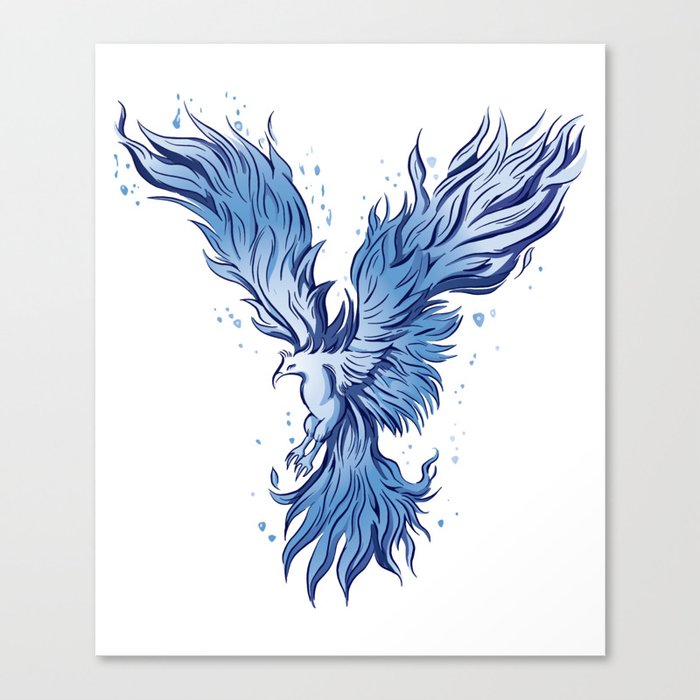 Phoenix Blue Canvas Print