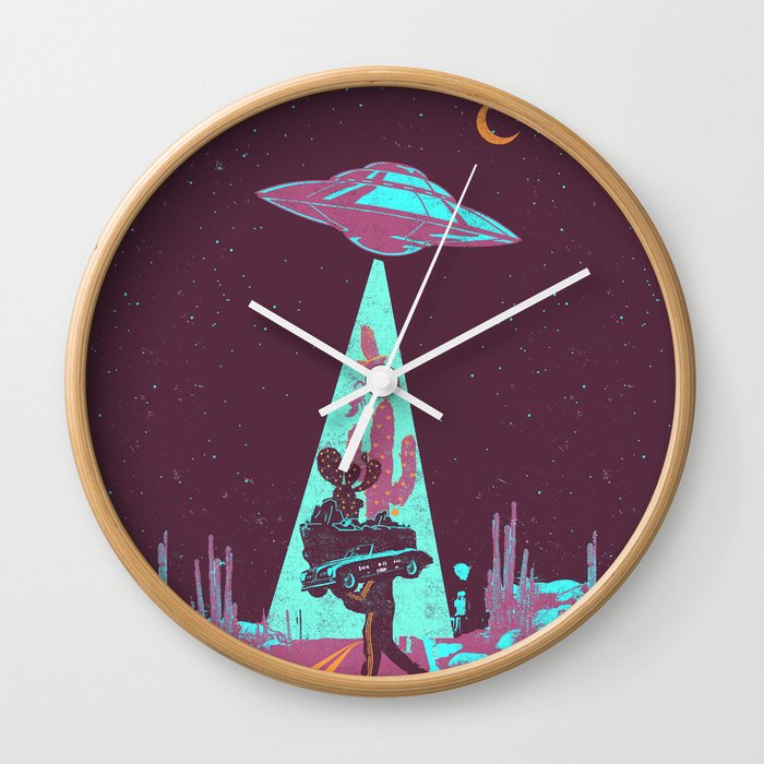 DESERT UFO Wall Clock