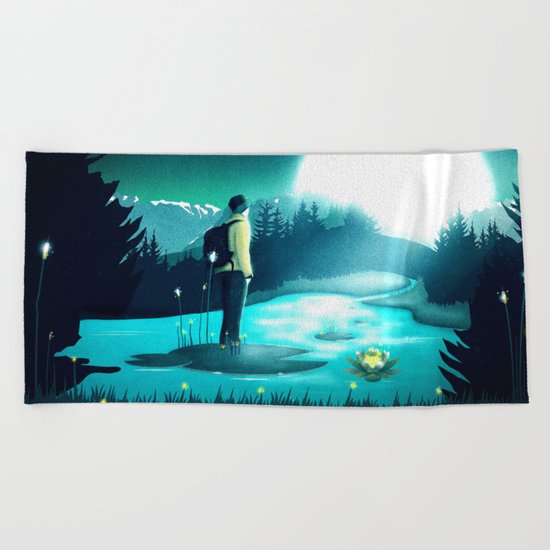 Lost in the Moment Beach Towel