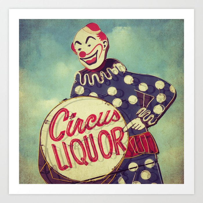 Circus Liquor, N. Hollywood, CA. Art Print