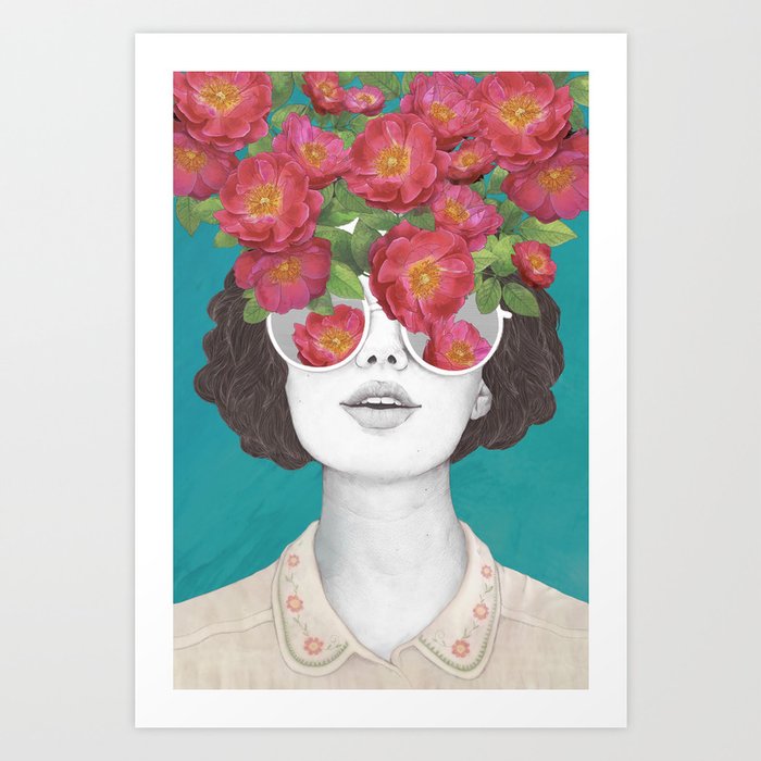 The optimist // rose tinted glasses Art Print