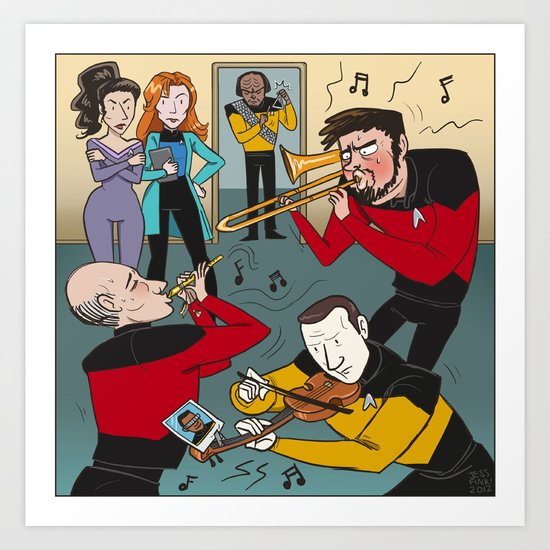 Star Trek Jam Band Art Print