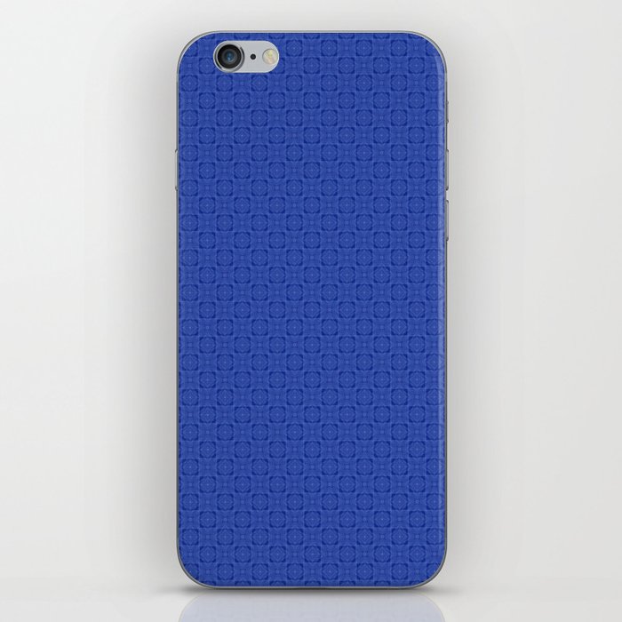 Cobalt Blue Pattern 1 by ValerieAmber @valerieamberch iPhone Skin