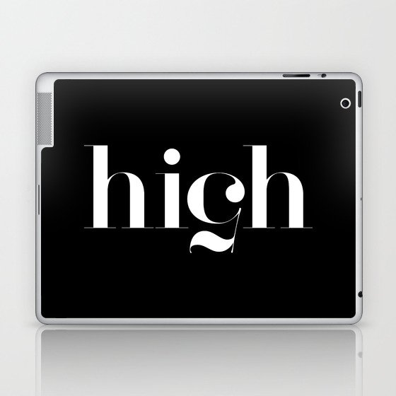 Typography Laptop & iPad Skin