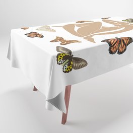 Beach Nude with Spring Butterflies Matisse Inspired Tablecloth