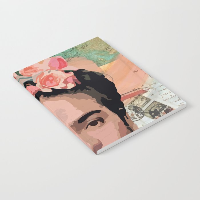 Frida Kahlo letters Notebook by miss Sue Society6