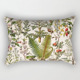Adolphe Millot - Plantes Medicinales B - French vintage poster Rectangular Pillow