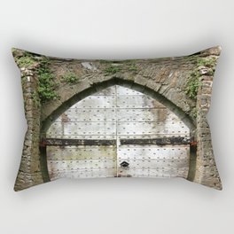 Caerphilly Castle Gate Rectangular Pillow
