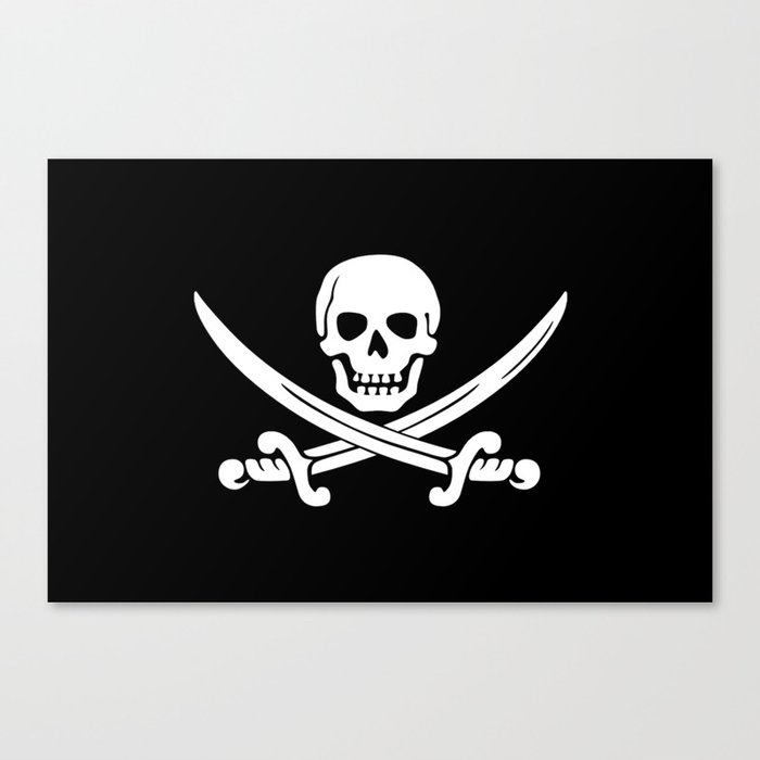 Jolly Roger Pirate Canvas Print