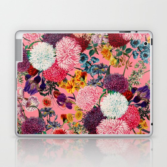Floral Pink Pattern Laptop & iPad Skin