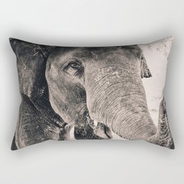 Elephant Kisses Rectangular Pillow