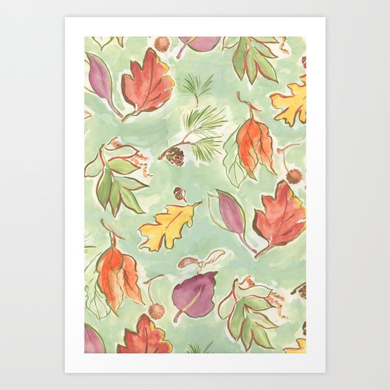 start to fall Art Print