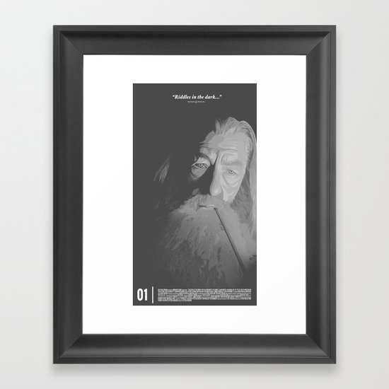 Riddles in the Dark... Framed Art Print