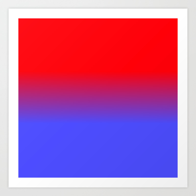 Neon Red And Bright Neon Blue Ombre Shade Color Fade Art Print By Podartist Society6 Neon Red And Bright Neon Blue Ombre Shade Color Fade Art Print By Podartist Society6