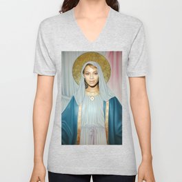 Our Lady of Flawlessness V Neck T Shirt