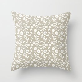 Delicate Flowers Throw Pillow