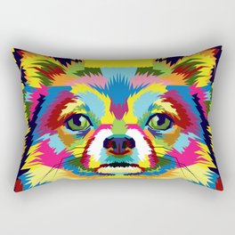 Chihuahua Pop Art Illustration Rectangular Pillow