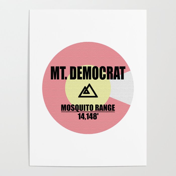 Mt. Democrat Colorado Poster